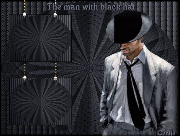 The man with the black hat